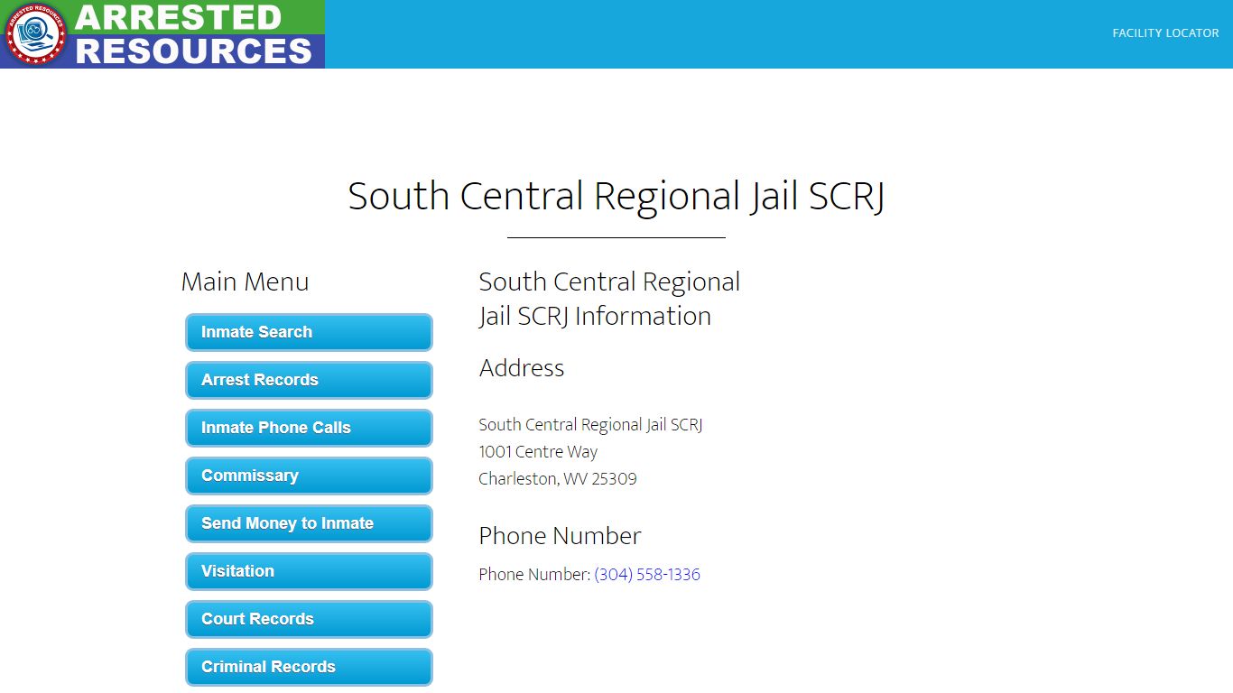 South Central Regional Jail SCRJ - Inmate Search ...